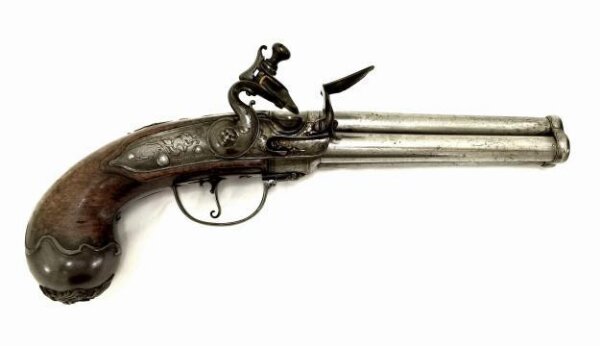 Flintlock Triple Barrelled Pistol Lorenzoni Michele V A