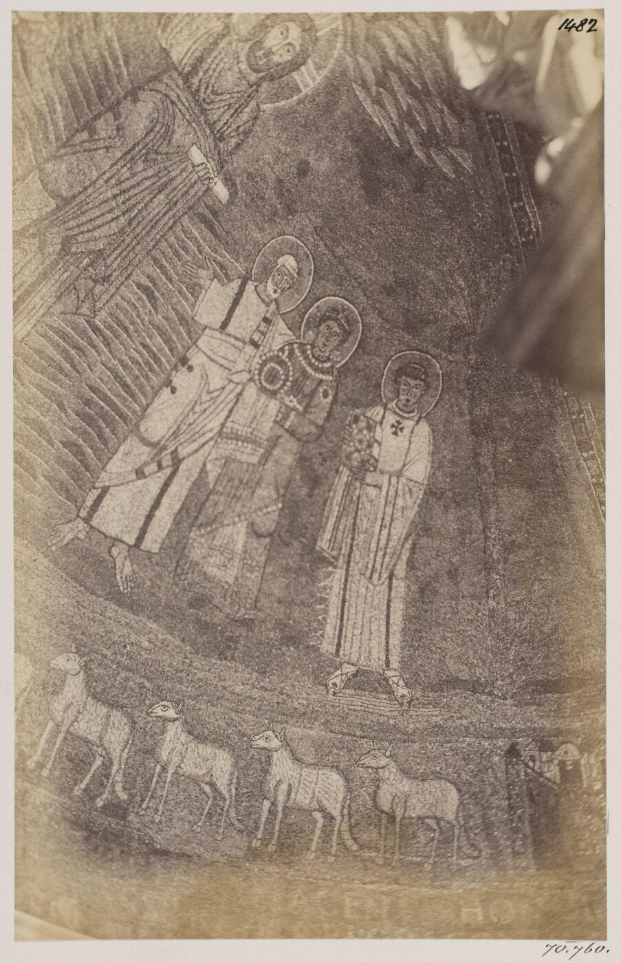 Parker, John Henry, Mosaics - S. Prassede, Figures to the left of Christ in the Apse, A.D. 820