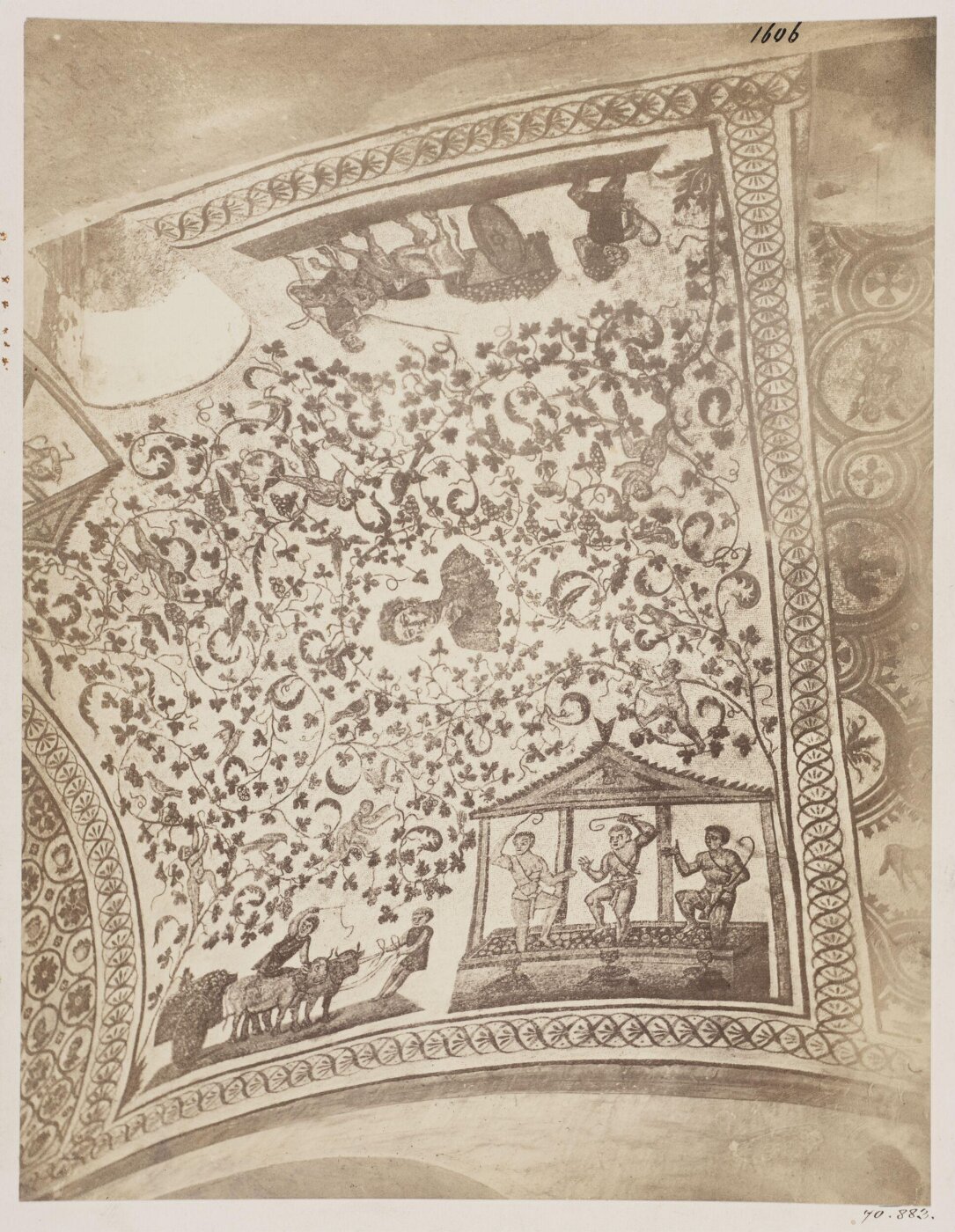 Parker, John Henry, Mosaic Pictures on the vault of the aisle of the Church of S. Constantia, A.D. 320