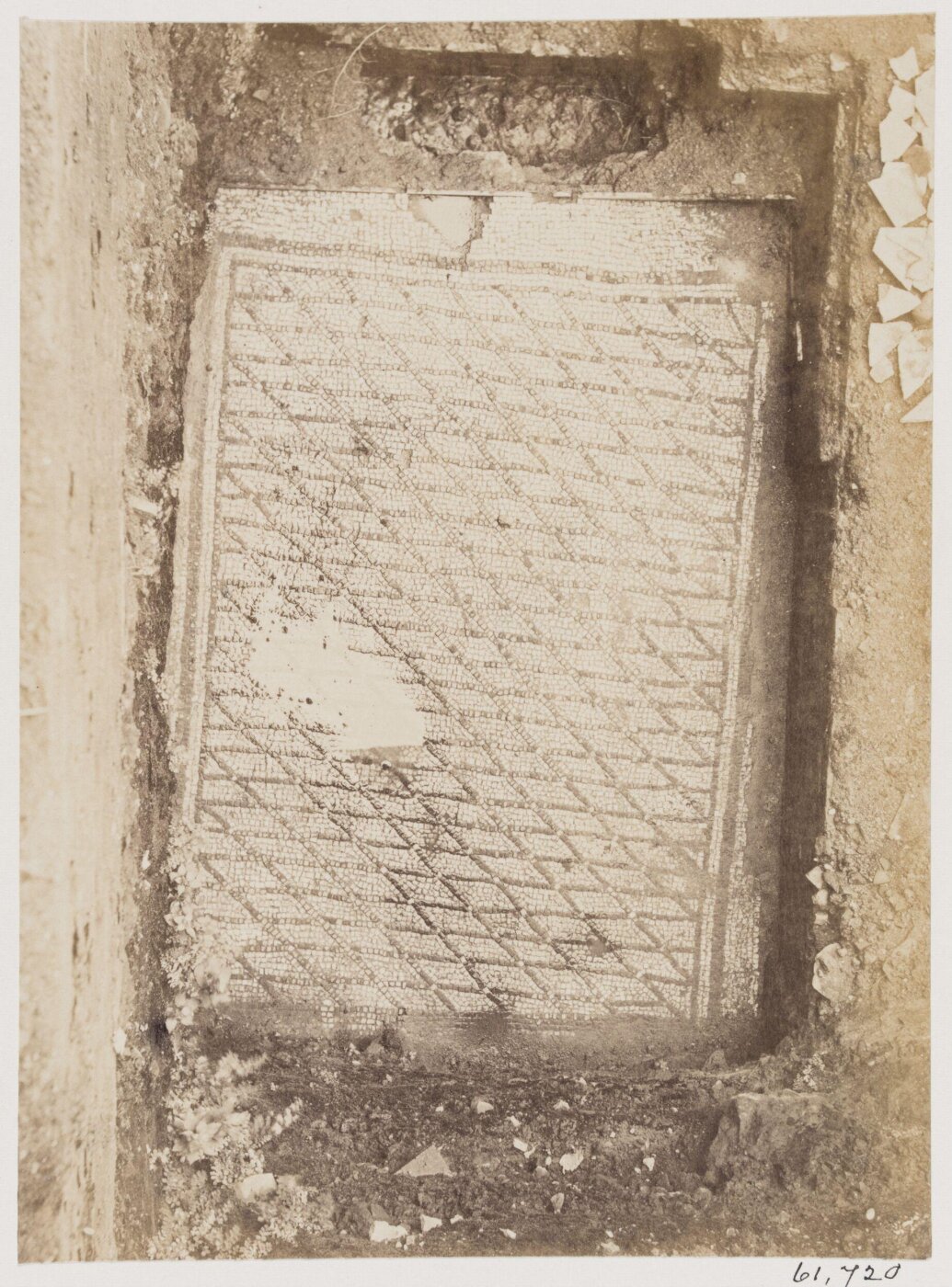 Parker, John Henry, Mosaic Pavement, with Reticulated Pattern, in the Villa or Palace of the time of Hadrian, A.D. 120