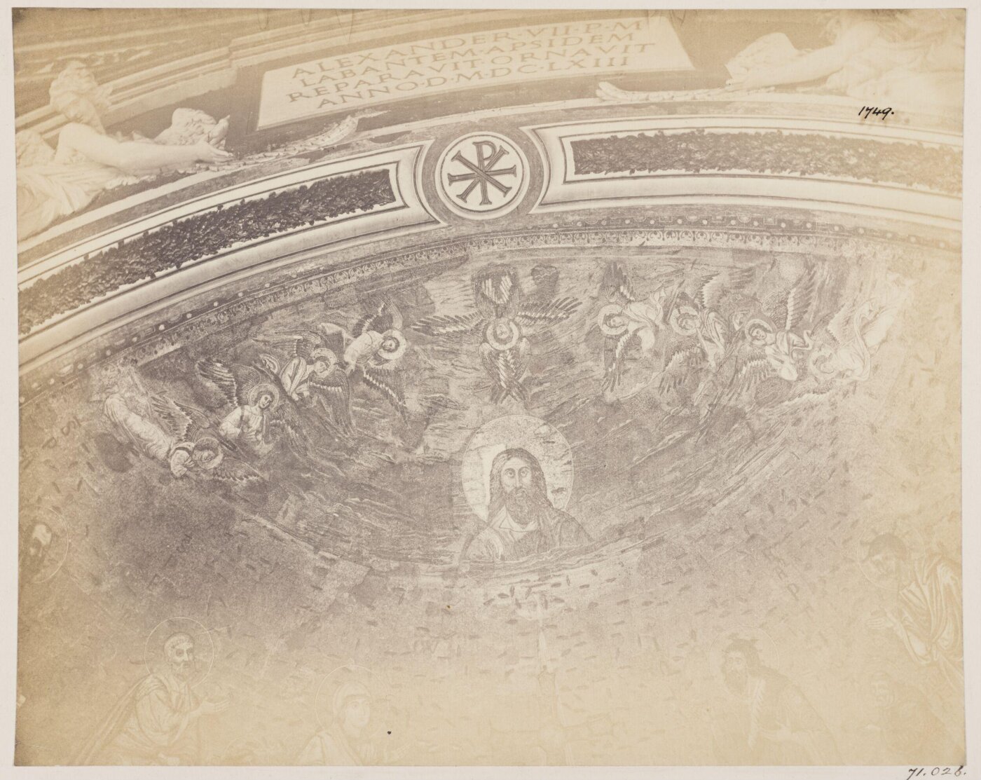Parker, John Henry, Mosaic Picture in the Apse of S. John in the Lateran - Head of Christ, with Angels worshipping