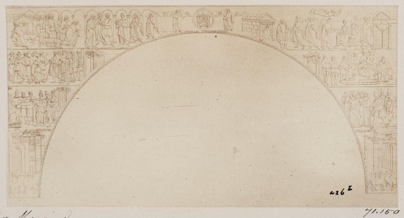 Parker, John Henry, Mosaic Picture on the Arch of Triumph in S. Maria Maggiore c. A.D. 440, from an engraving