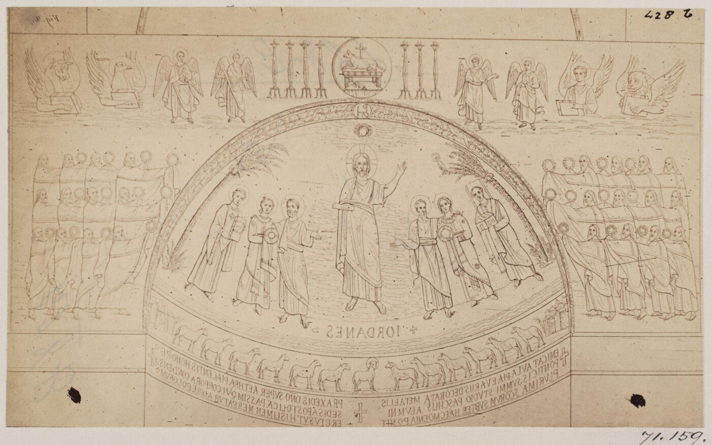 Parker, John Henry, Mosaic Picture on the inner Arch of Triumph and on the vault of the Apse of S. Prassede, A.D. 820