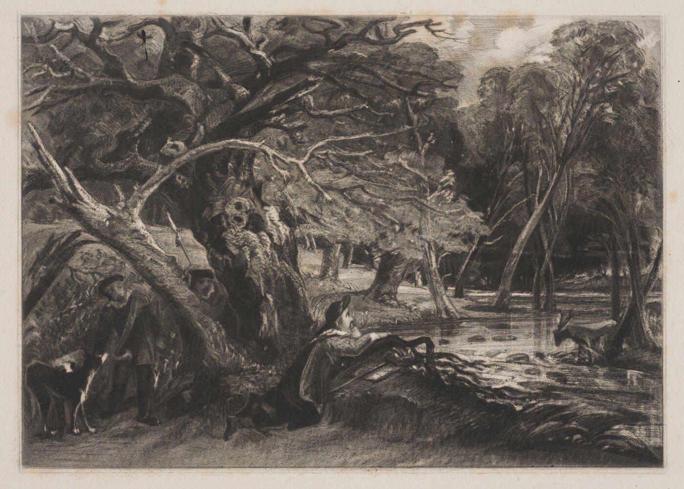 Constable, John RA, Jaques and the Wounded Stag, Scene from "As you like it."