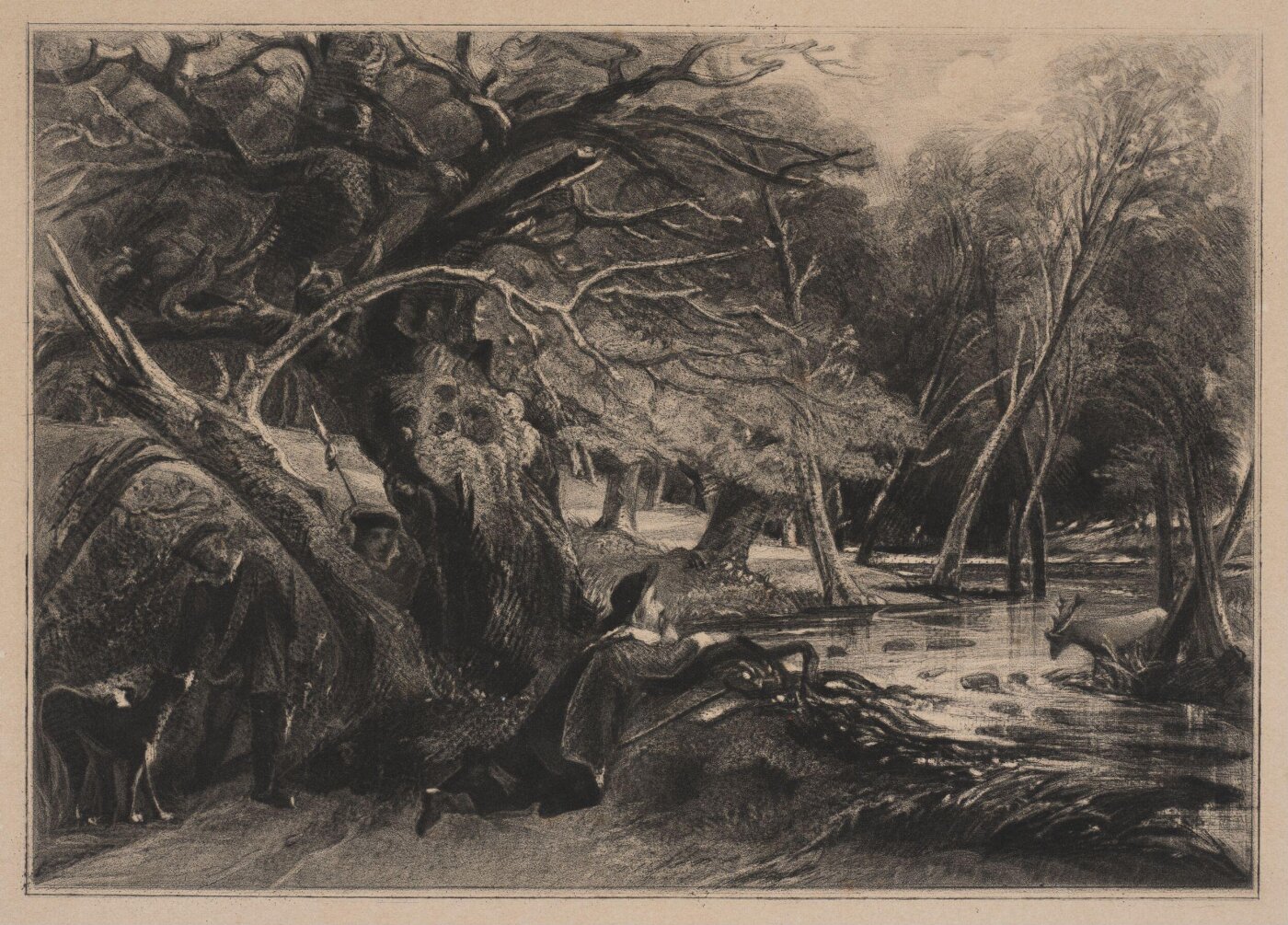 Constable, John RA, Jaques and the Wounded Stag, Scene from "As you like it."