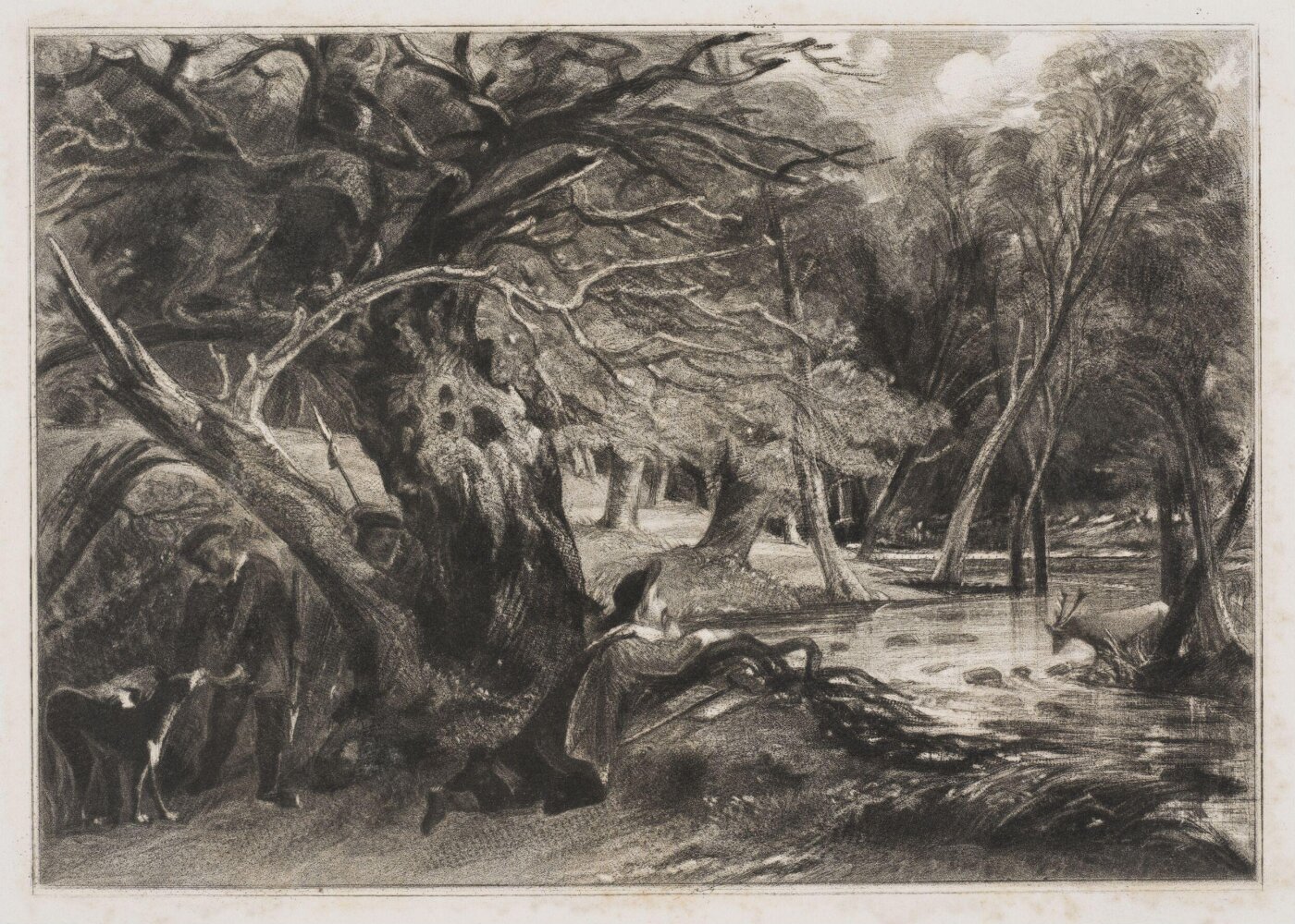 Constable, John RA, Jaques and the Wounded Stag, Scene from "As you like it."