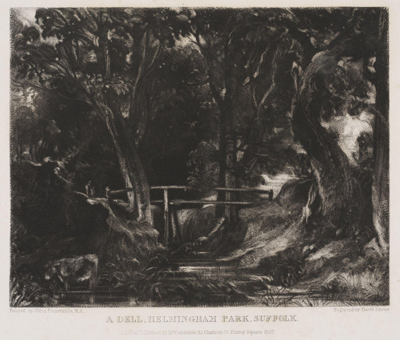 Constable, John RA, A DELL, HELMINGHAM PARK, SUFFOLK