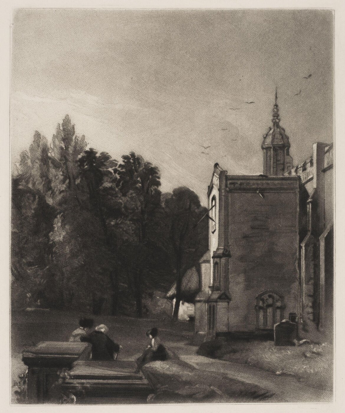 Constable, John RA, Porch of the Church at East Bergholt, Suffolk