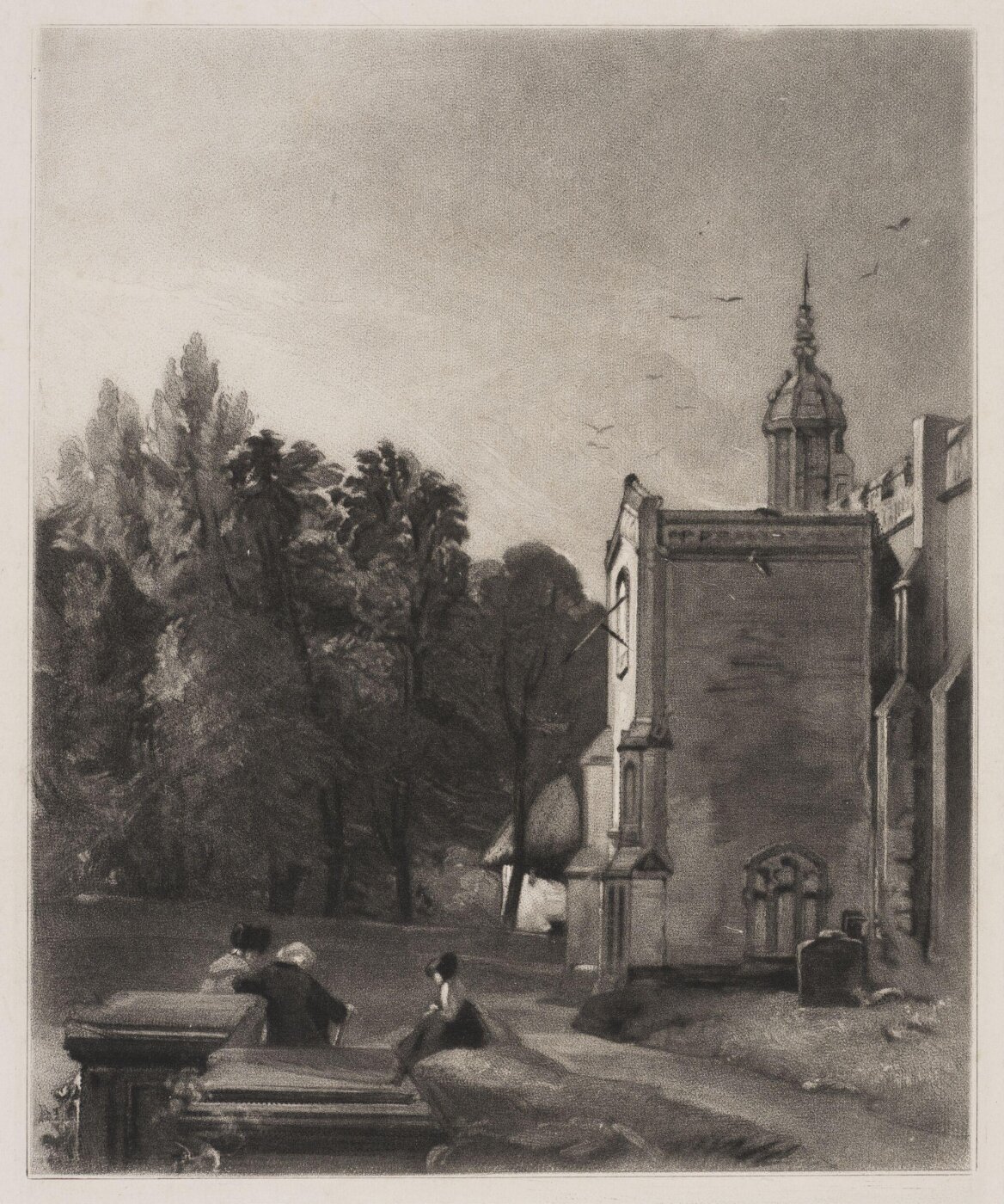 Constable, John RA, Porch of the Church at East Bergholt, Suffolk