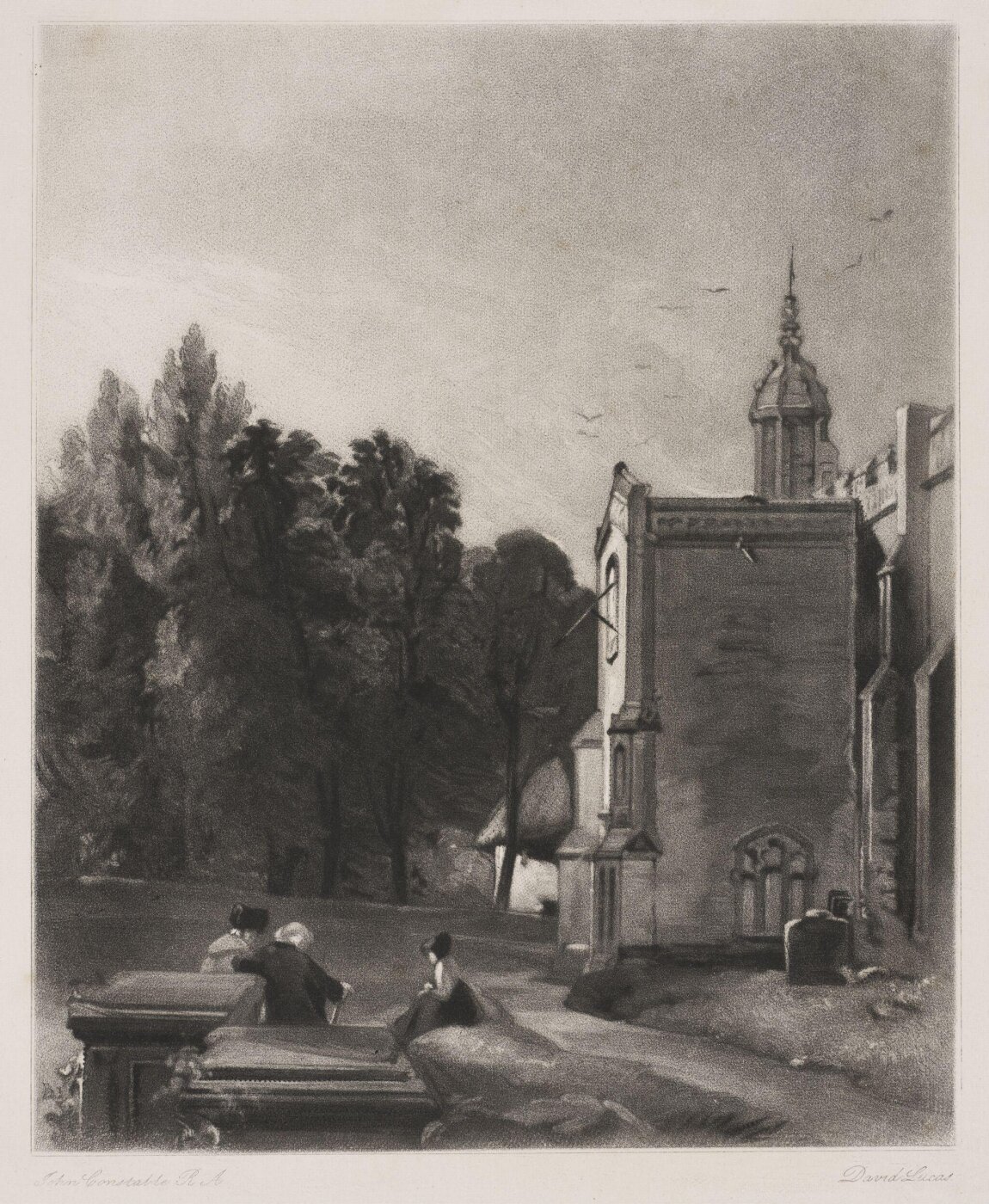 Constable, John RA, Porch of the Church at East Bergholt, Suffolk