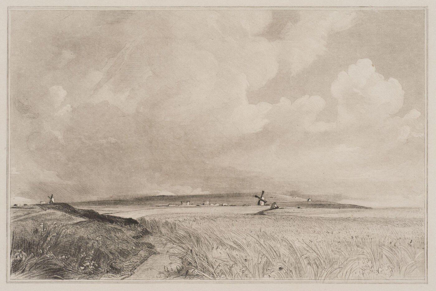 Constable, John RA, Cornfields near Brighton