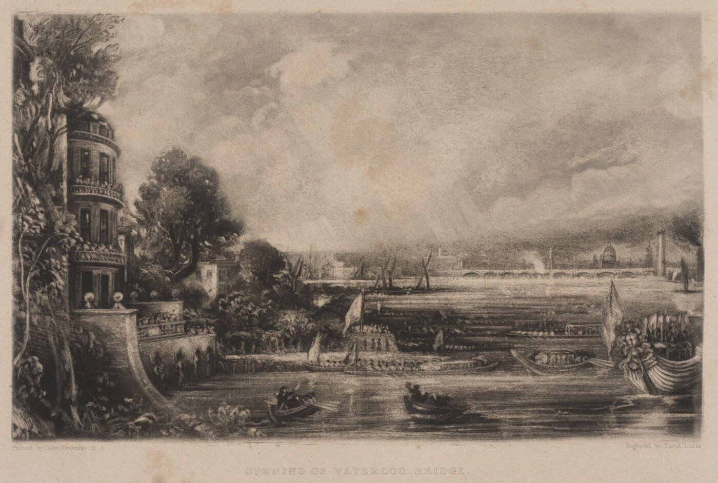 Constable, John RA, OPENING OF WATERLOO BRIDGE