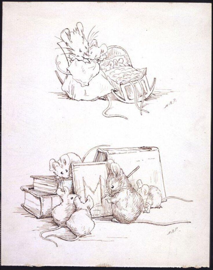 Two designs showing mice with baby mice top image