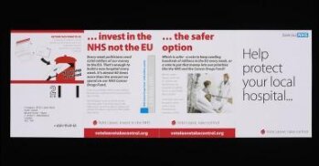 Vote Leave 'Help protect your local hospital' Eight page leaflet