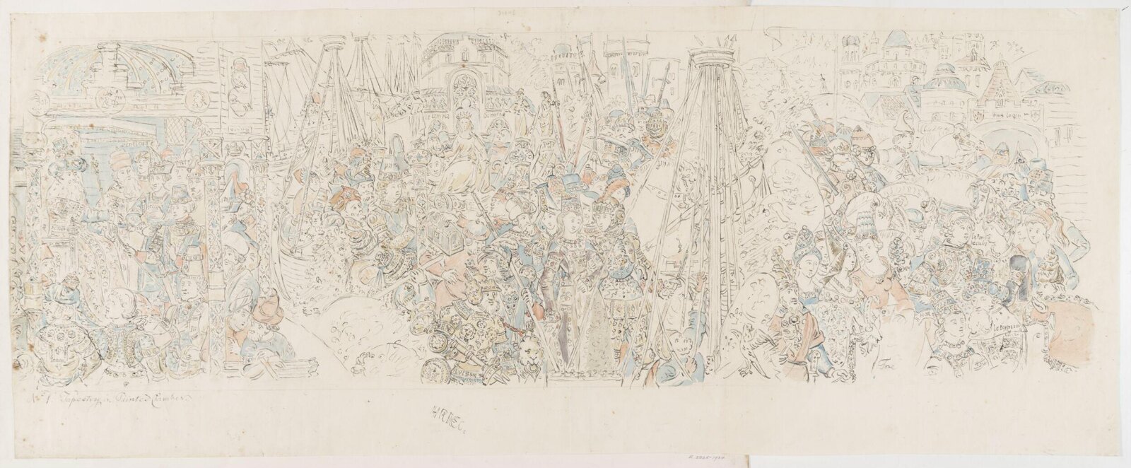 No. 1 Tapestry in Painted Chamber, John Carter, ca. 1790-1810