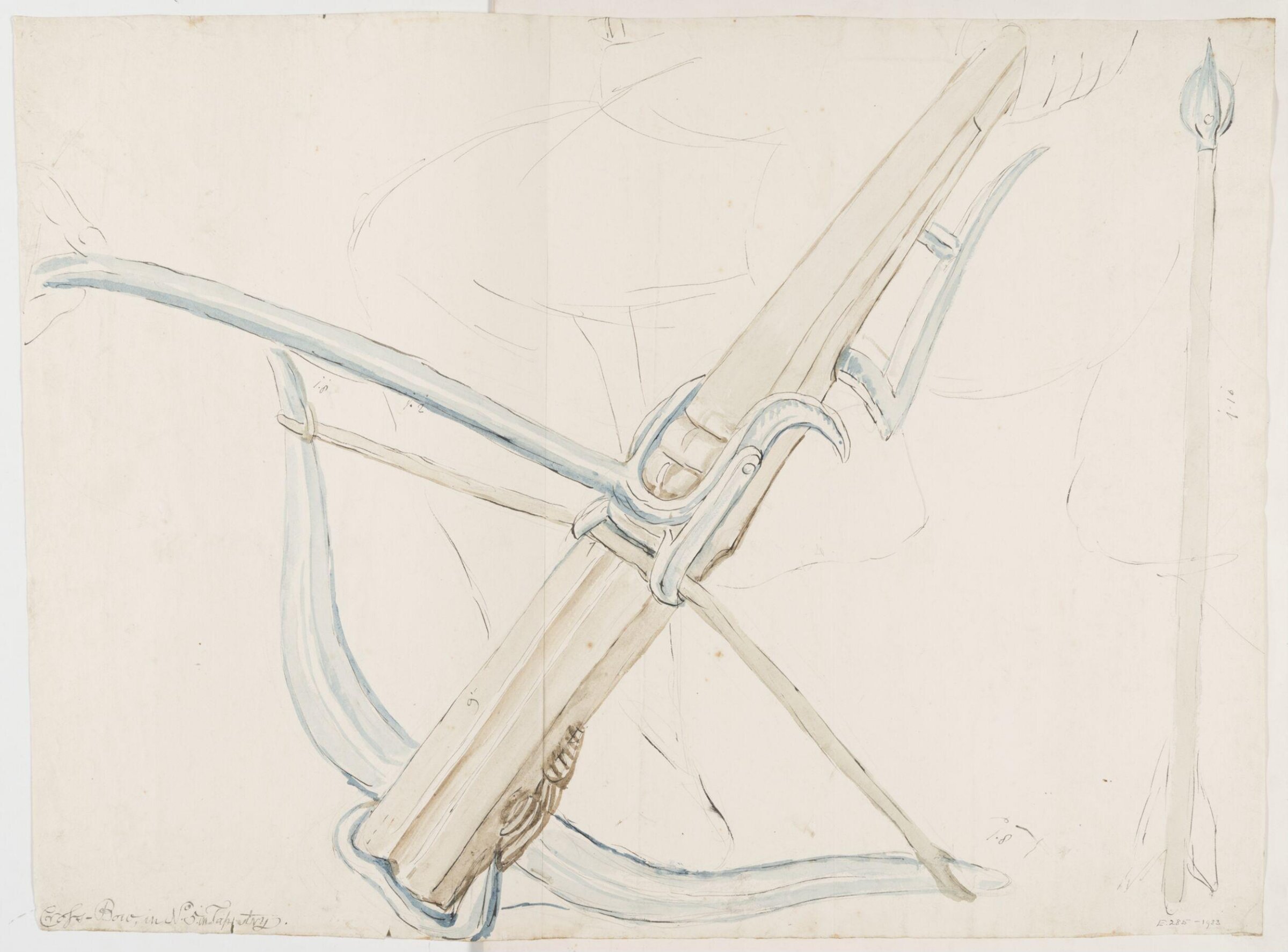 A crossbow and quarry, John Carter, ca. 1790-1810