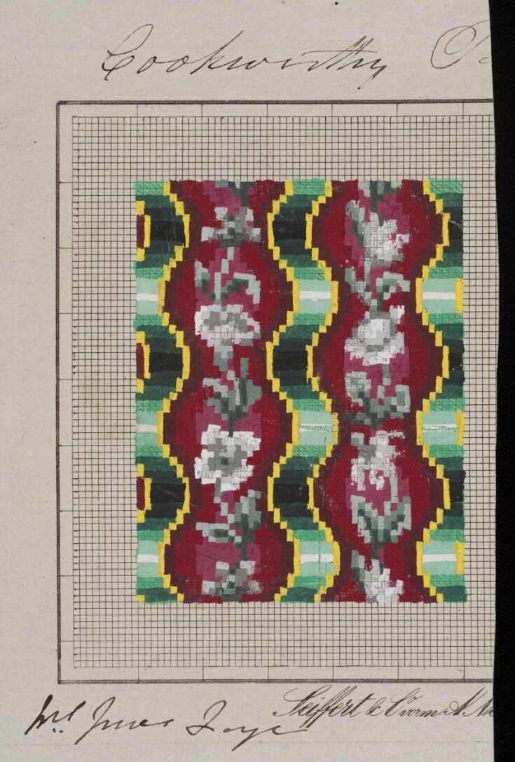 Pattern for Berlin wool-work top image