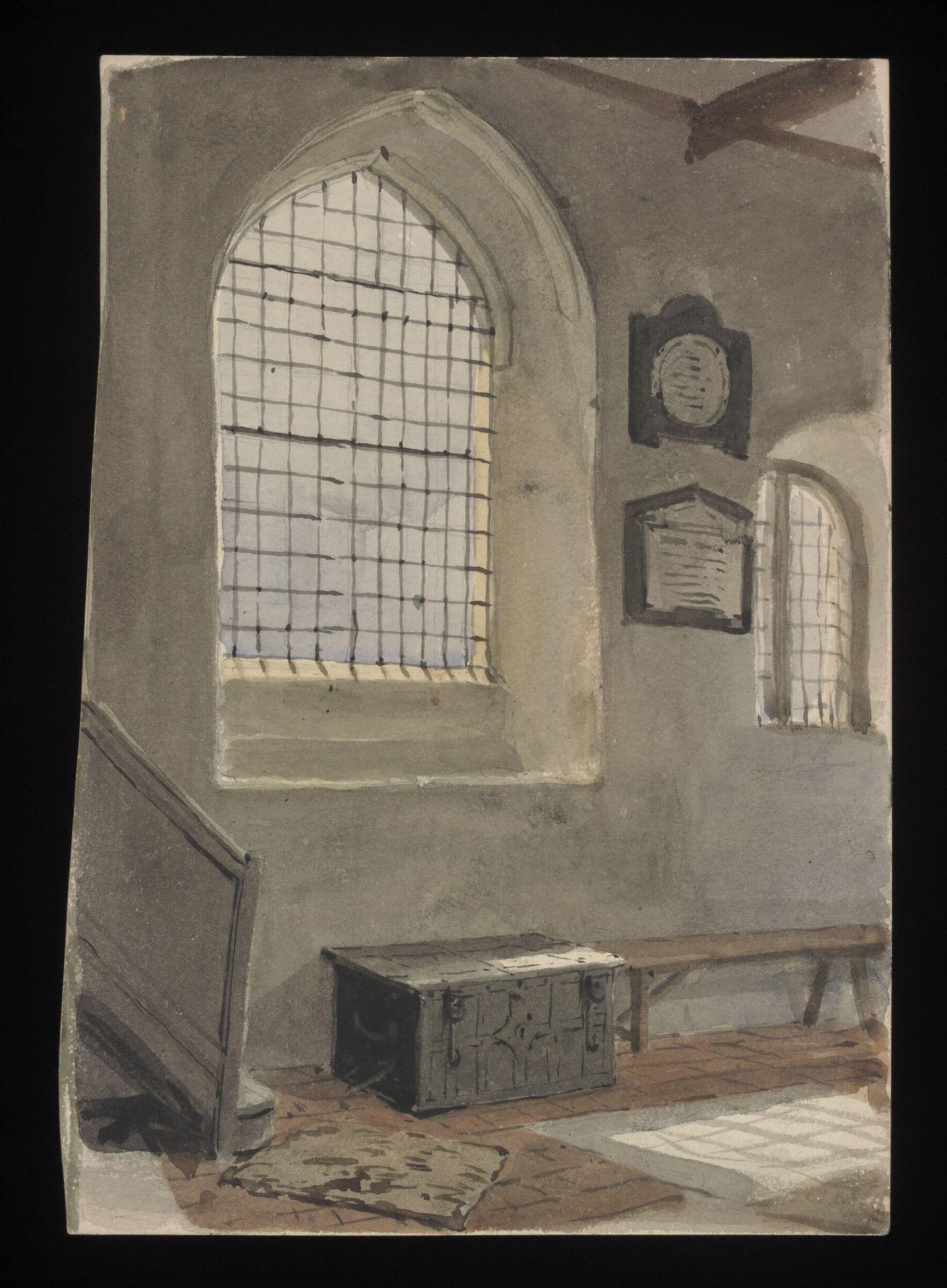 Watercolour drawing by the Grieve family, probably by Thomas Grieve, showing St John's Church, Margate, Thomas Grieve, early 19th century