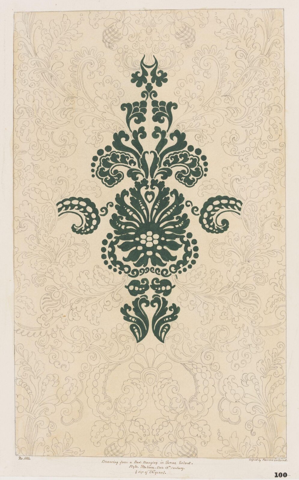 Drawing, Florence Collins, 17th century