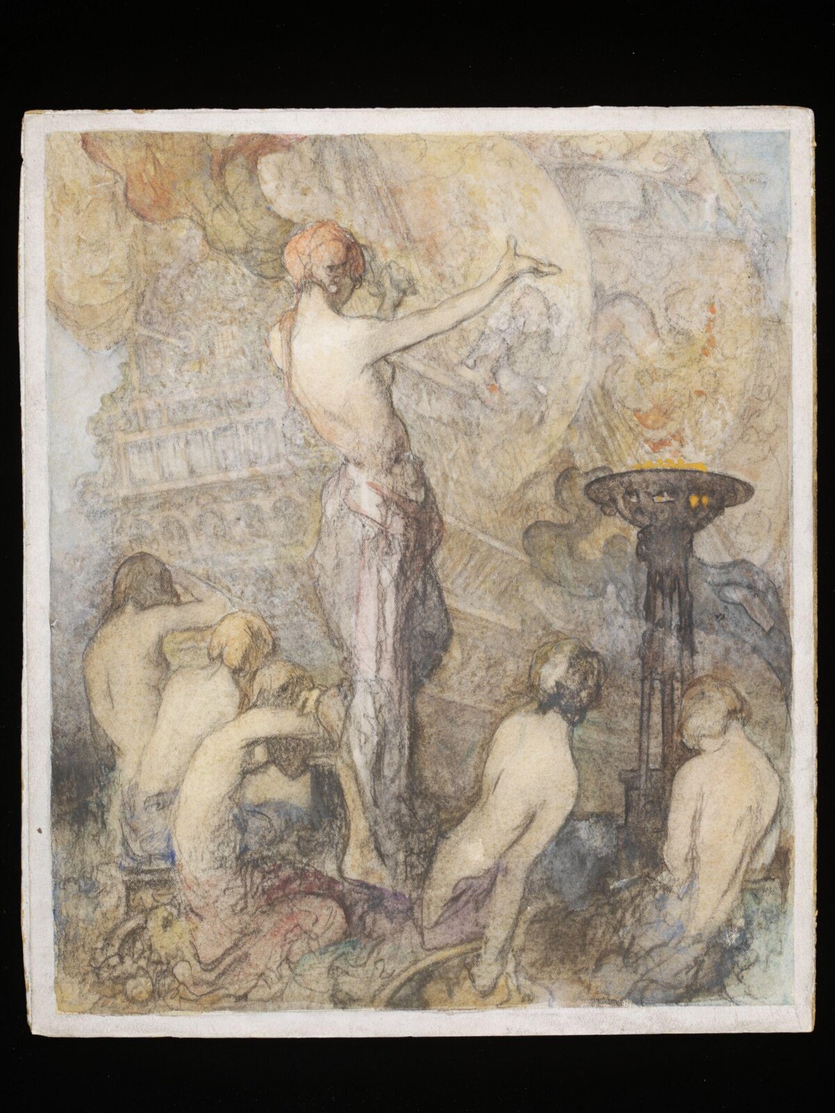 Central panel of a triptych, Charles Robinson, ca. 1930