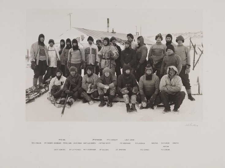 Scott's last expedition. Scott's expedition team top image