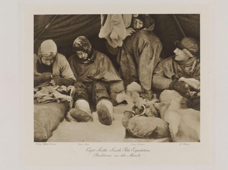 Captain Scott's South Pole Expedition, Bedtime on the March top image