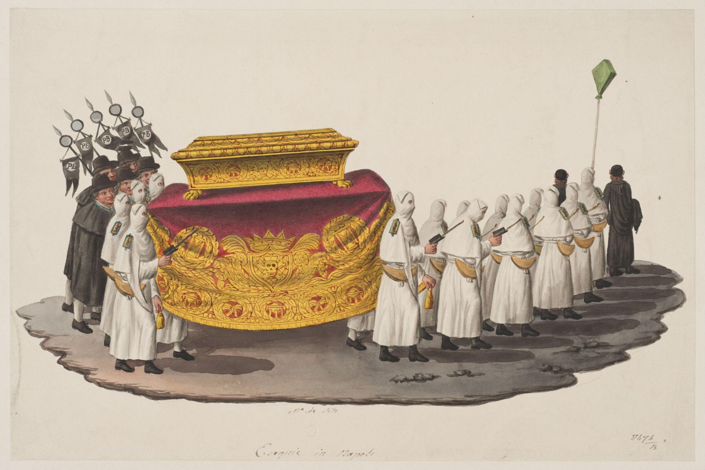 Neapolitan Funeral, Maria de Vito, c. 1820s