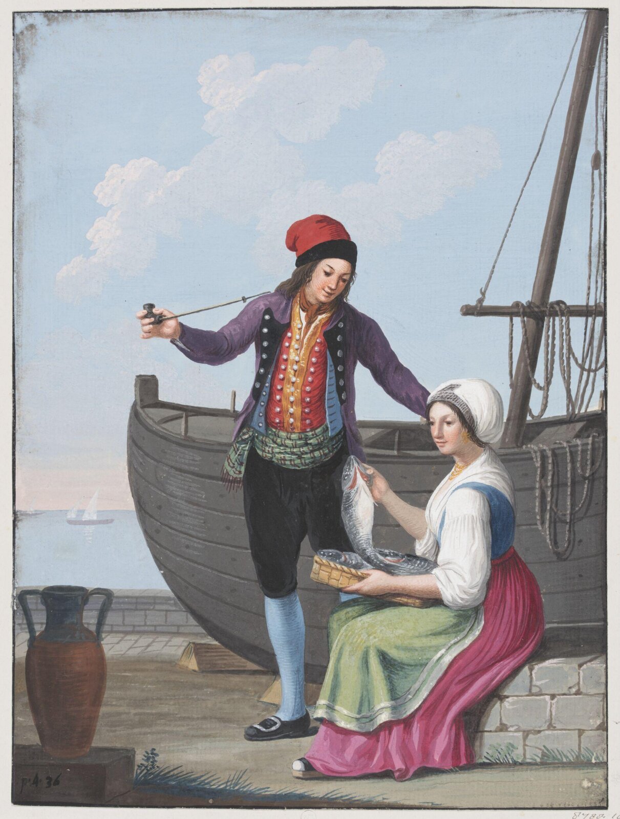 Lomu e Donna della Marina della Torre del Greco, c. 19th century