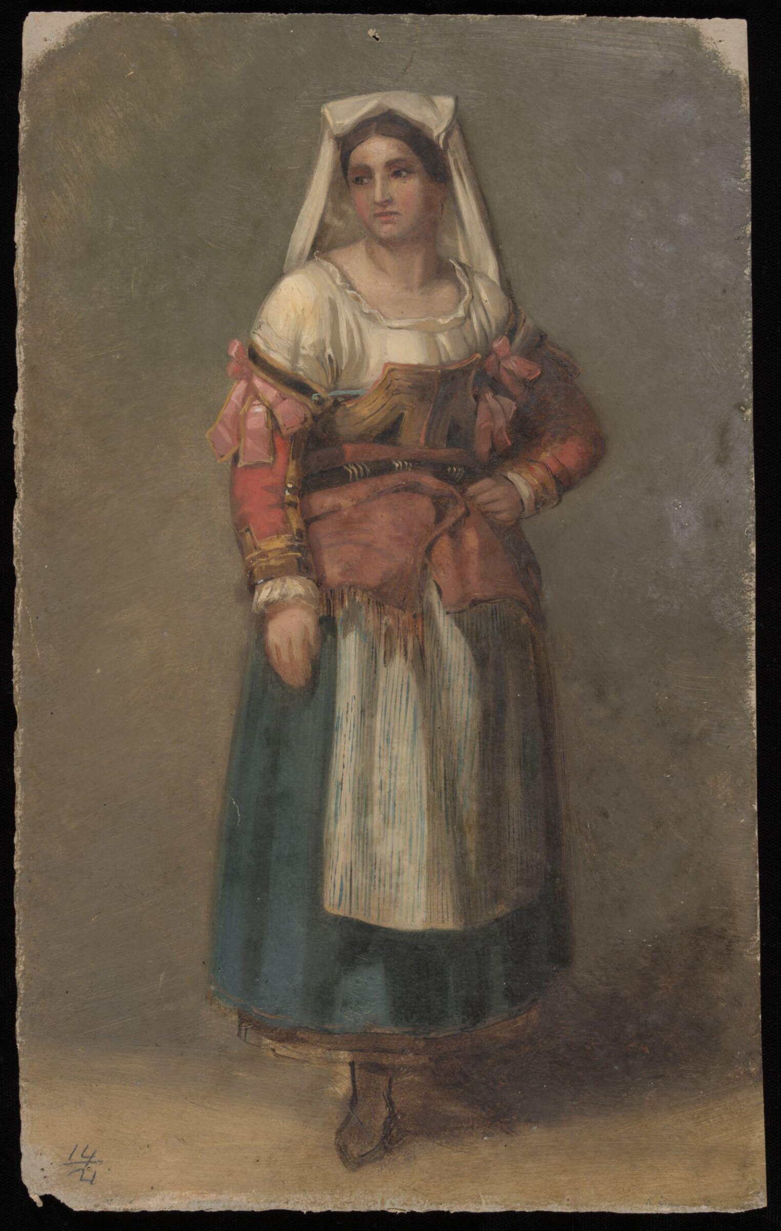 Drawing, Nicholas Chevalier, 1853