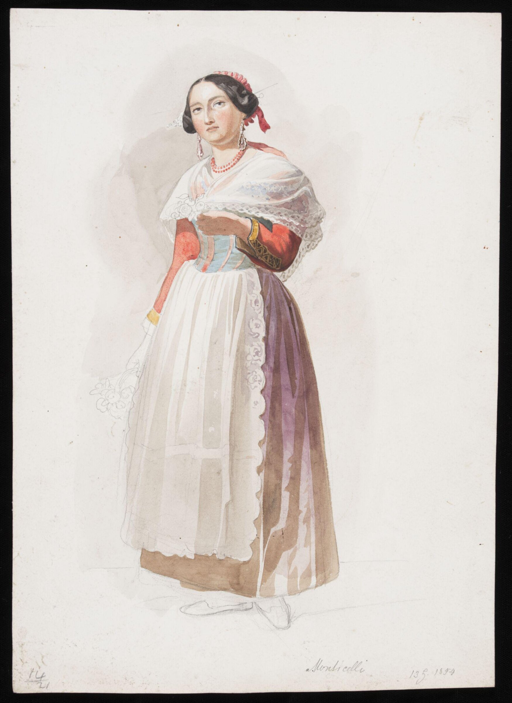 Drawing, Nicholas Chevalier, 1853
