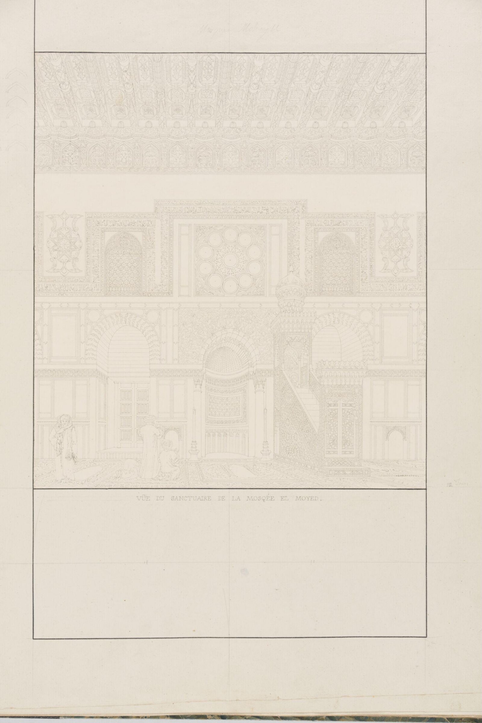 Vue Du Sanctuaire De La Mosqée El Moyed, Pascal-Xavier Coste, 1818-1822