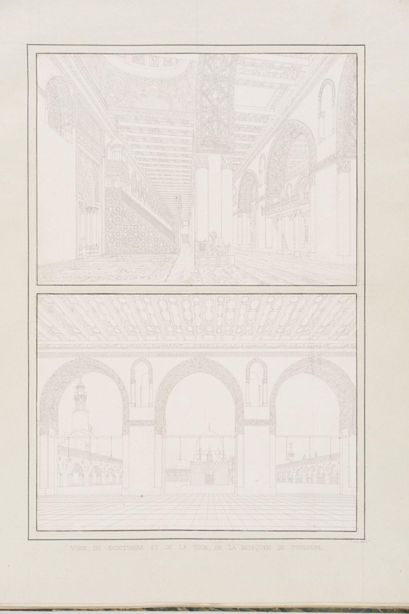 Vues, Du Sanctuaire Et De La Cour, De La Mosquée De Touloum, Pascal-Xavier Coste, 1818-1822