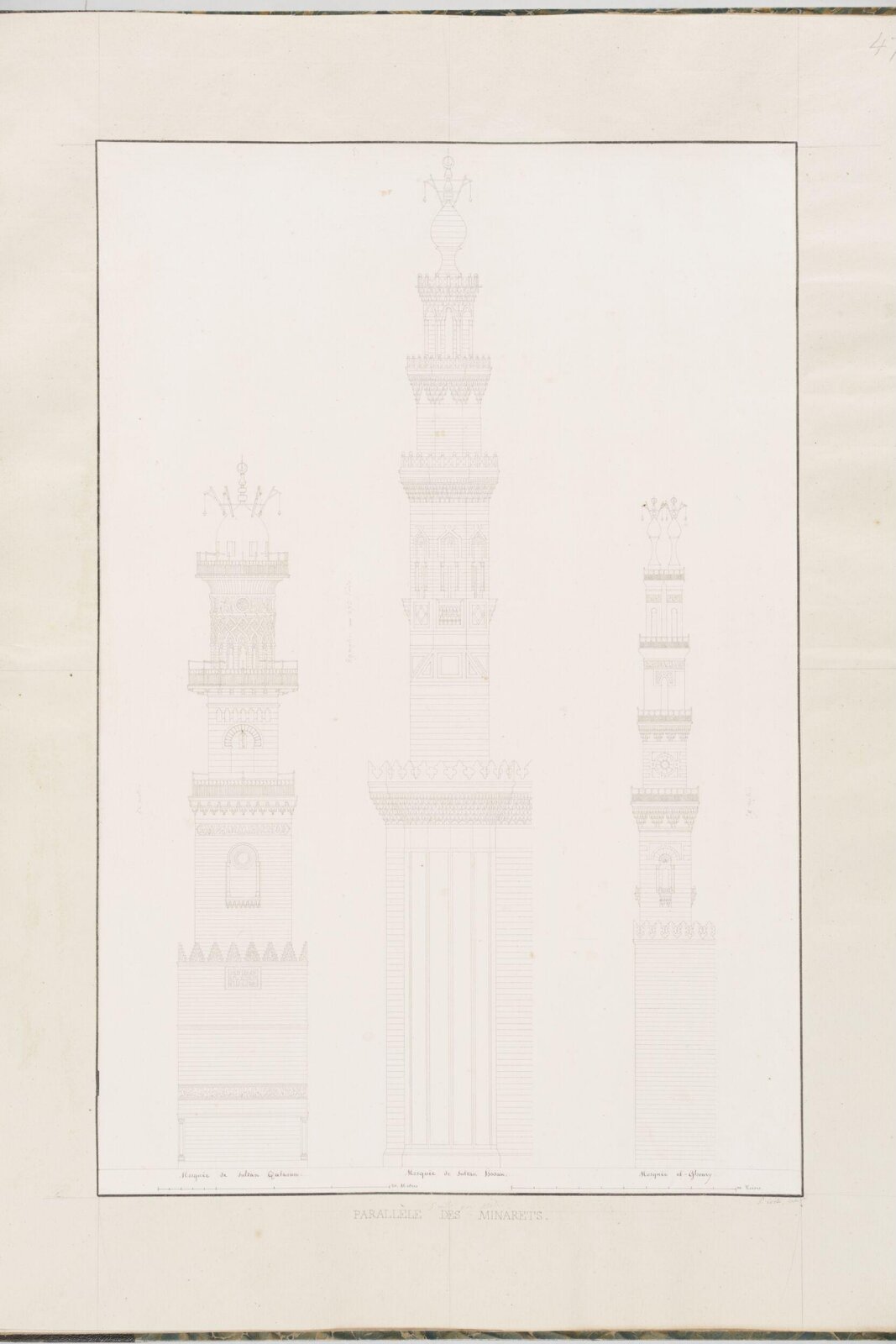 Parallèle Des Minarets, Pascal-Xavier Coste, 1818-1822