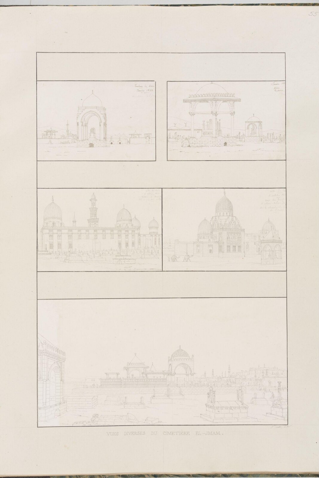 Vues Diverses Du Cimetière El-Jmam, Pascal-Xavier Coste, 1822