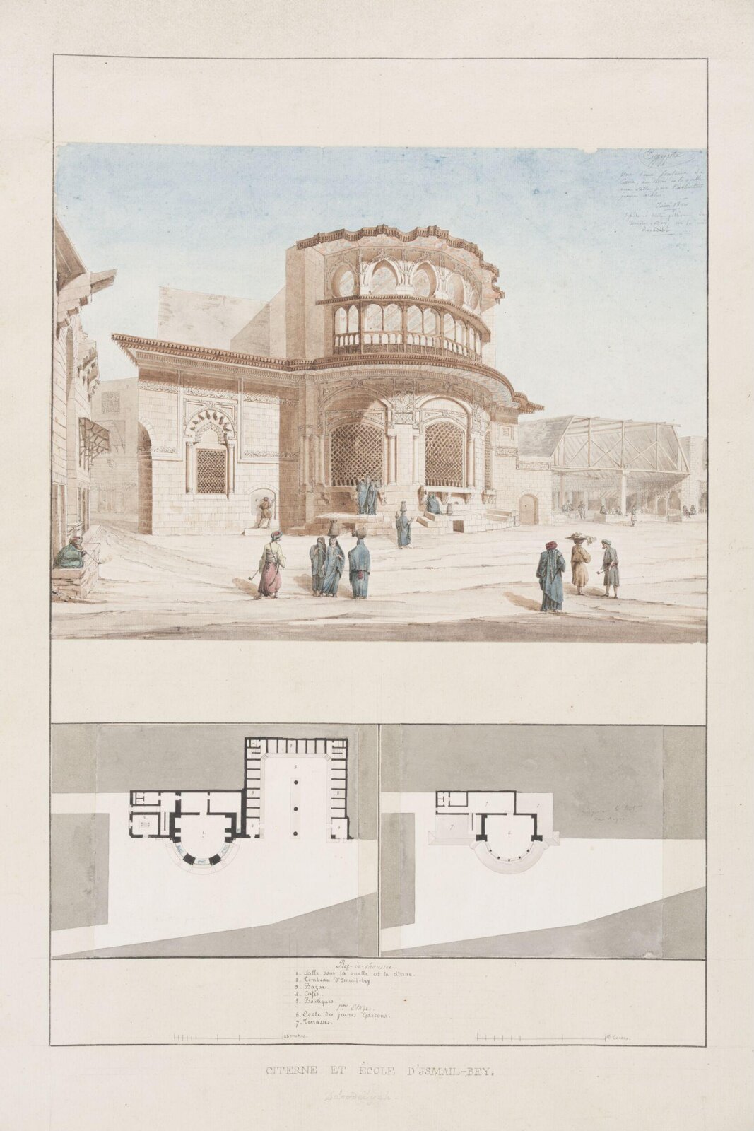 Citerne Et École D'Ismail-Bey, Pascal-Xavier Coste, 1820