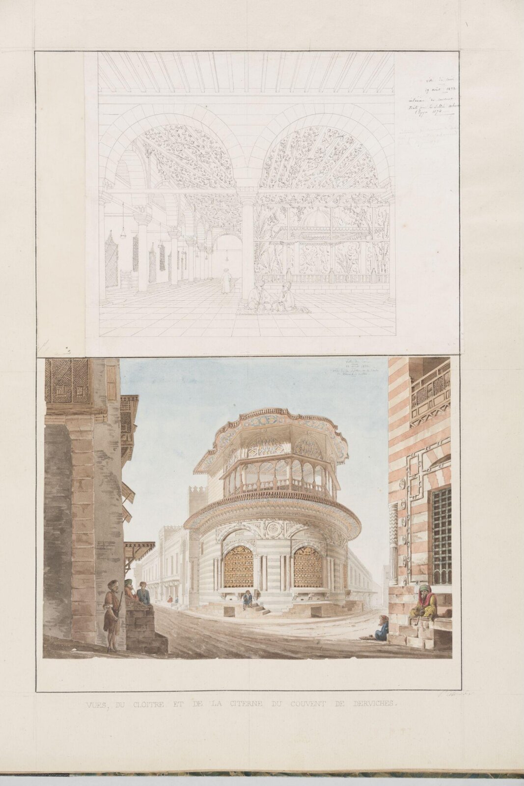 Vues, Du Cloitre Et De La Citerne Du Couvent De Derviches, Pascal-Xavier Coste, 1822