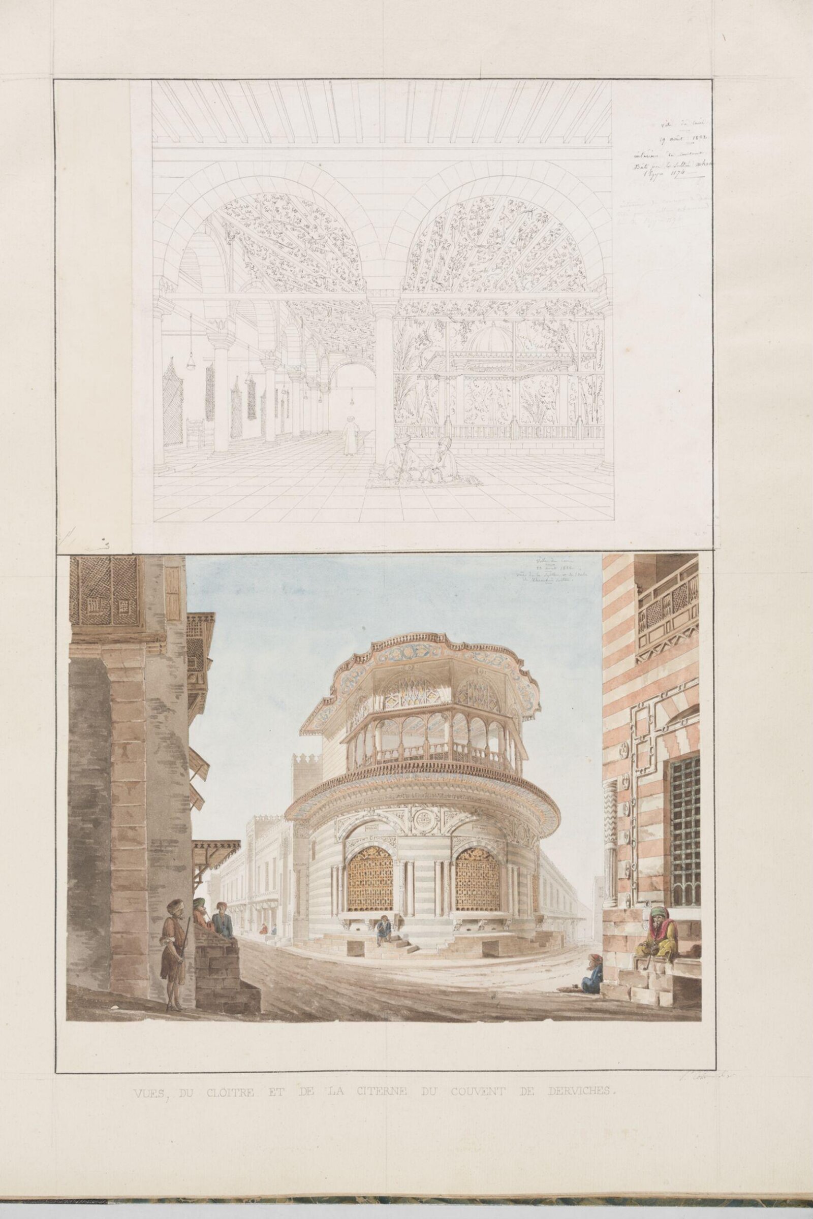 Vues, Du Cloitre Et De La Citerne Du Couvent De Derviches, Pascal-Xavier Coste, 1822