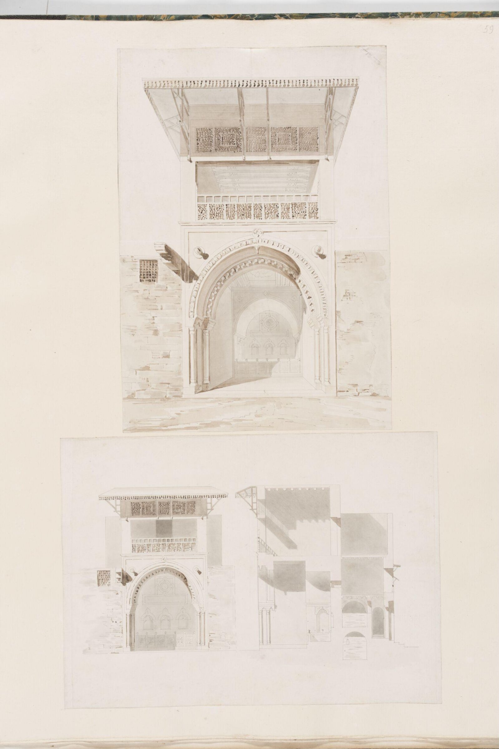 Sabil-Kuttab in Cairo, Pascal-Xavier Coste, 1818-1822