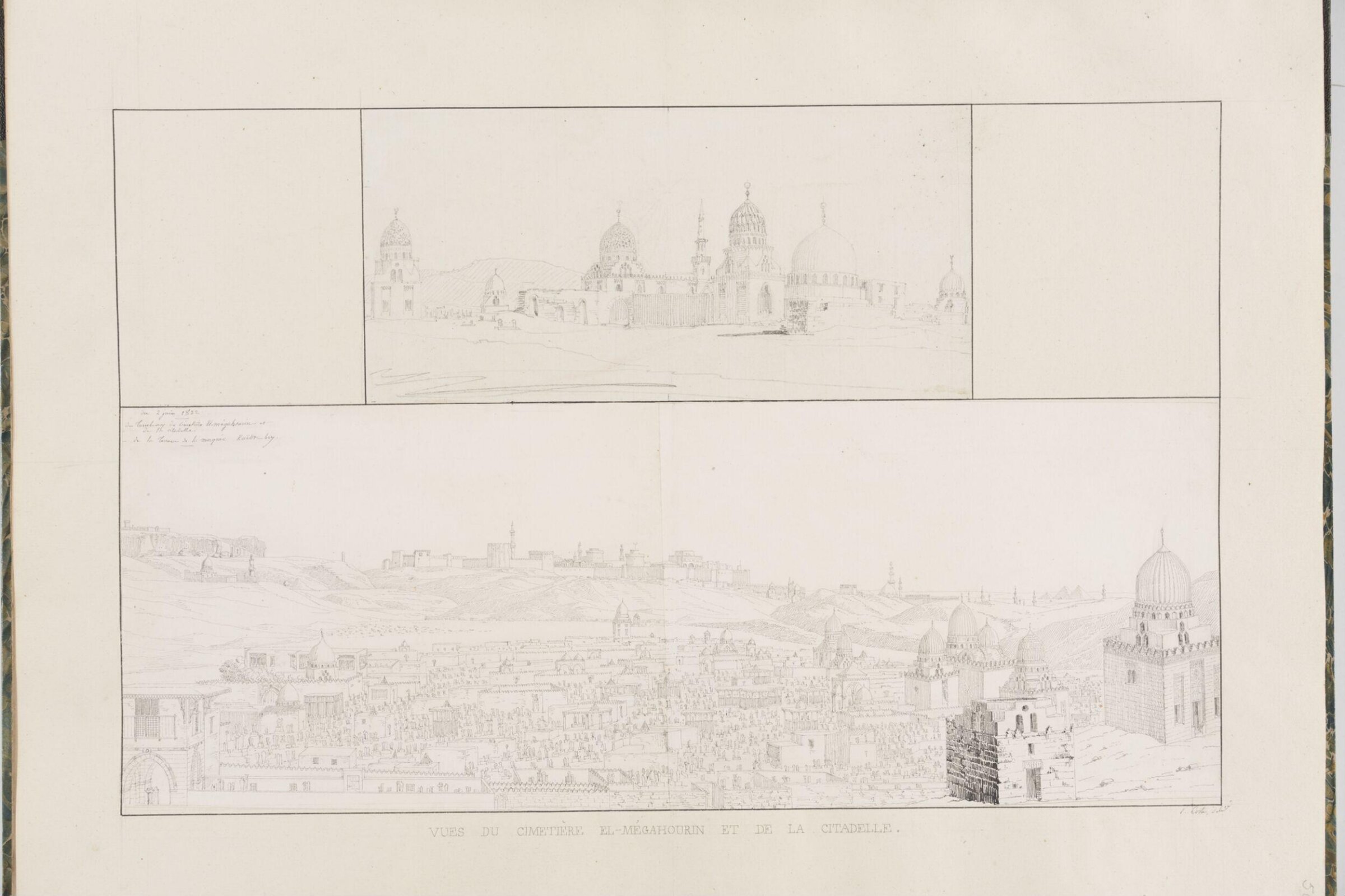 Vues Du Cimetière El-Mégahourin Et De La Citadelle, Pascal-Xavier Coste, 1822