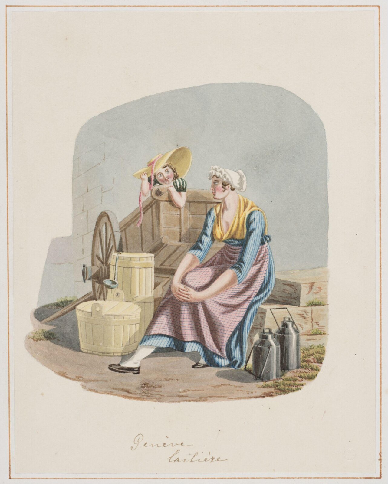 Drawing, David Alois Schmid, 1821