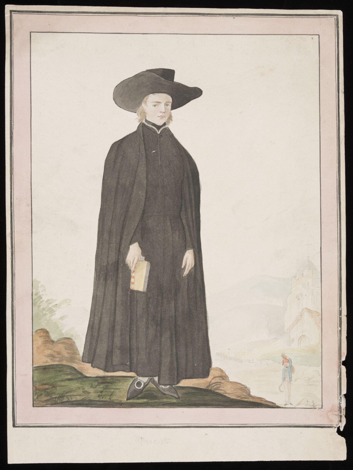 Watercolour drawing, John Edwards, 1800-50