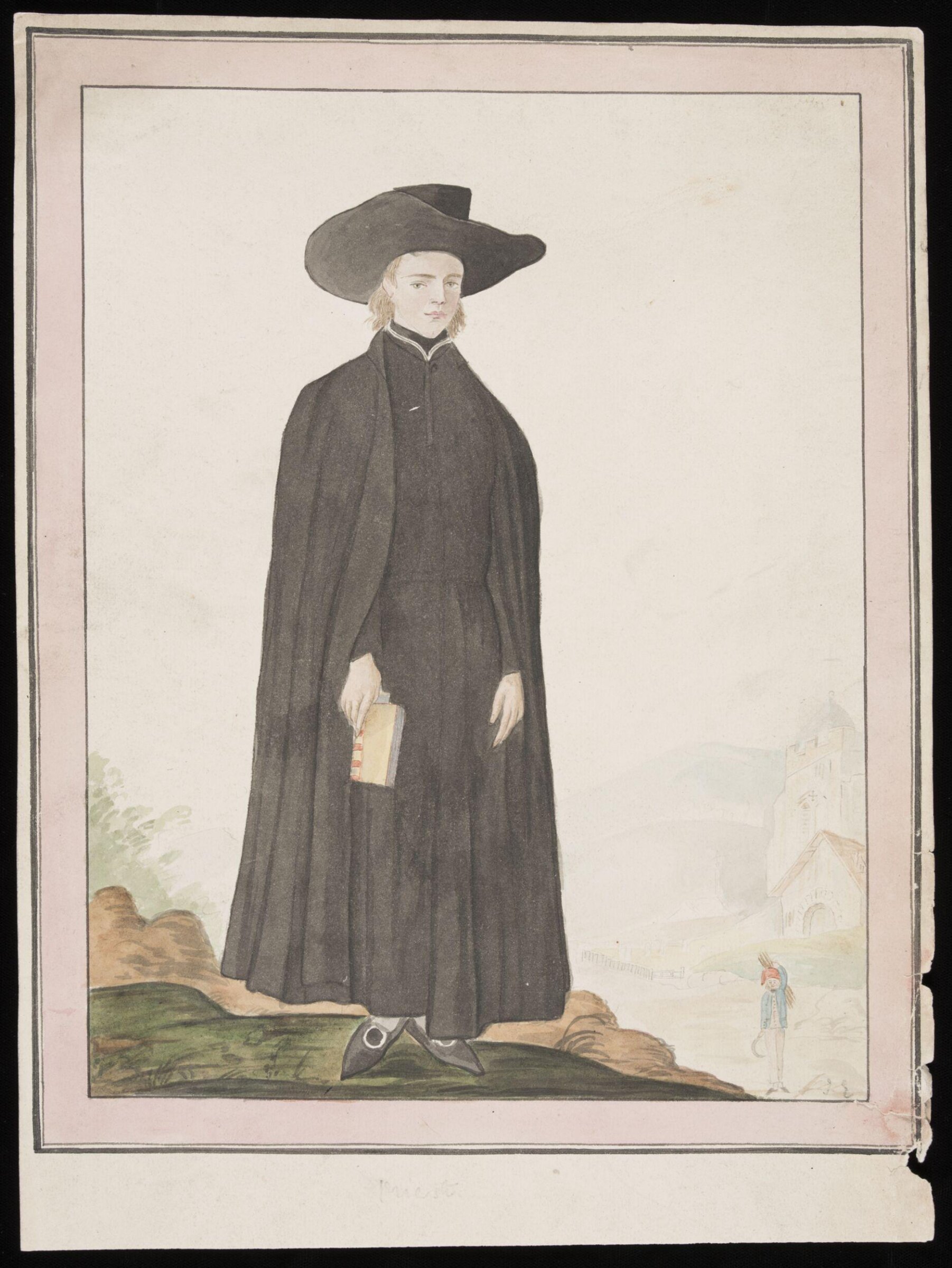 Watercolour drawing, John Edwards, 1800-50