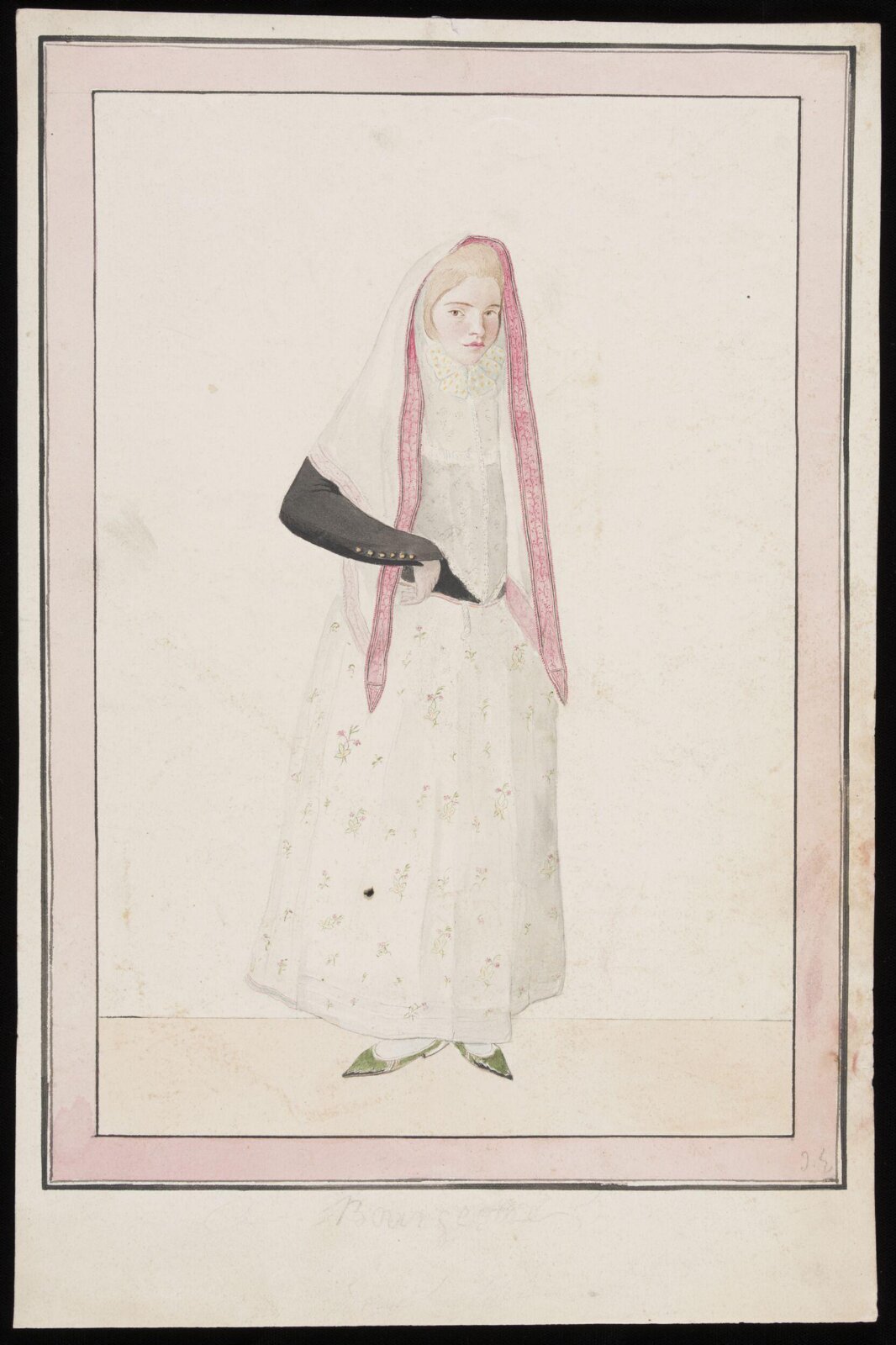 Watercolour drawing, John Edwards, 1800-50
