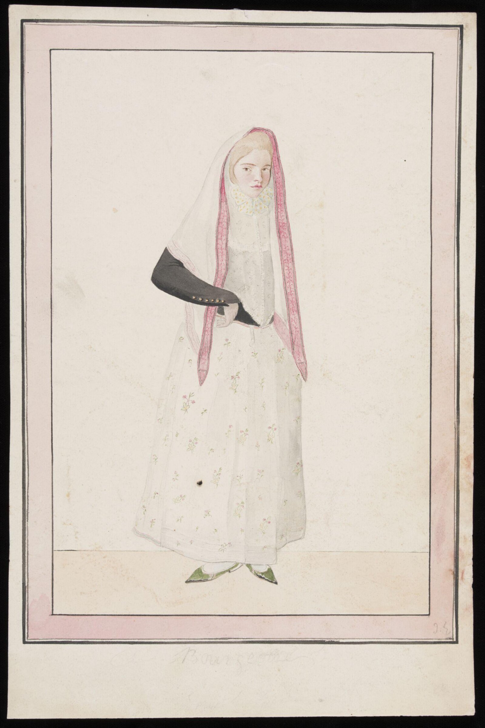 Watercolour drawing, John Edwards, 1800-50