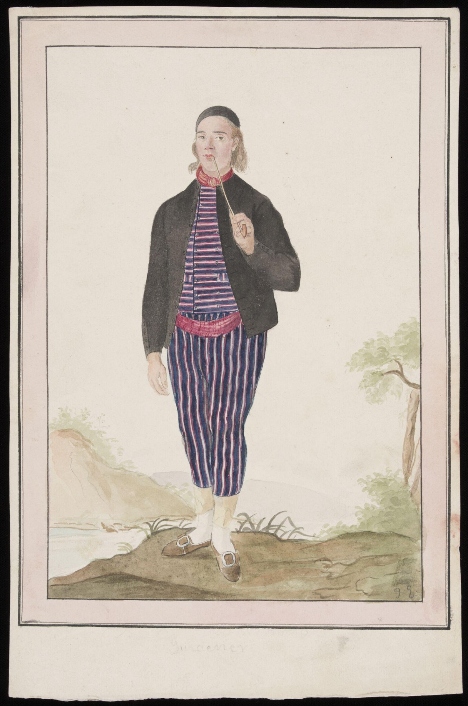 Watercolour drawing, John Edwards, 1800-50