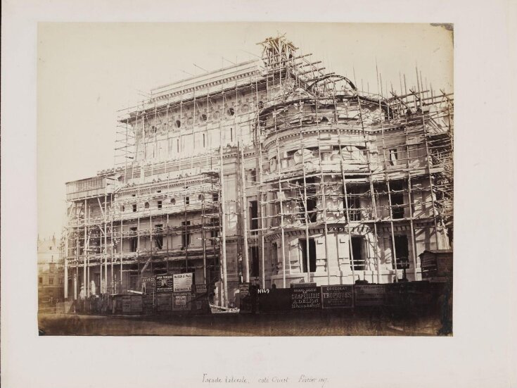 Façade Latérale, côté Ouest, fevrier 1867 image