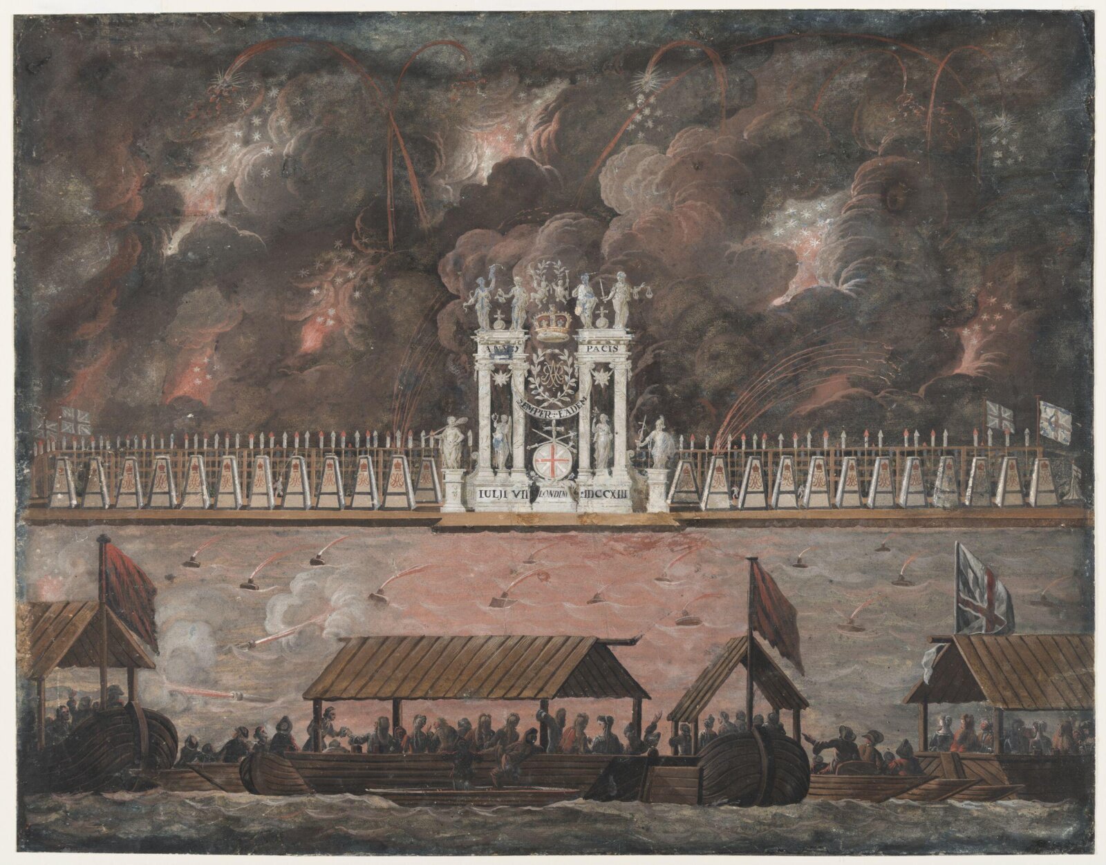 Watercolour drawing, mid 1713