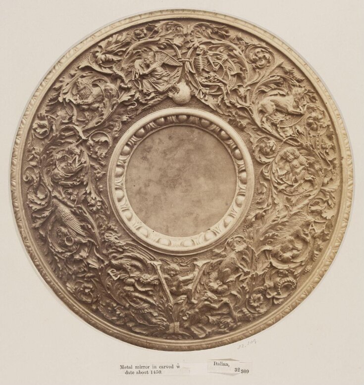 Mirror frame, Italian, ca. 1490-1505 top image