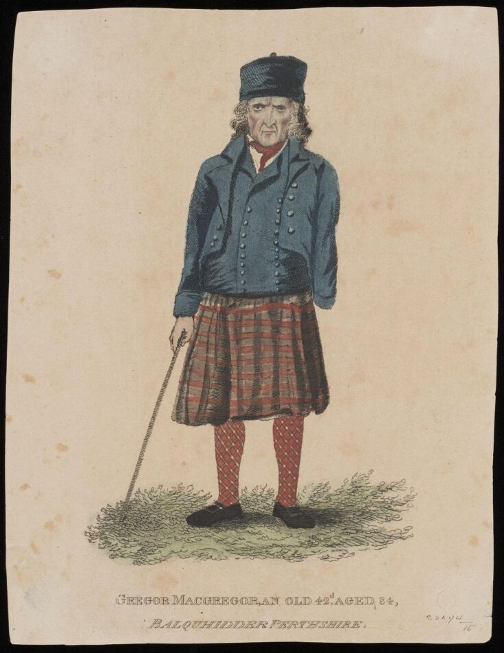 Gregor Macgregor, an old 42nd, aged 84, Balquhidder, Perthshire top image