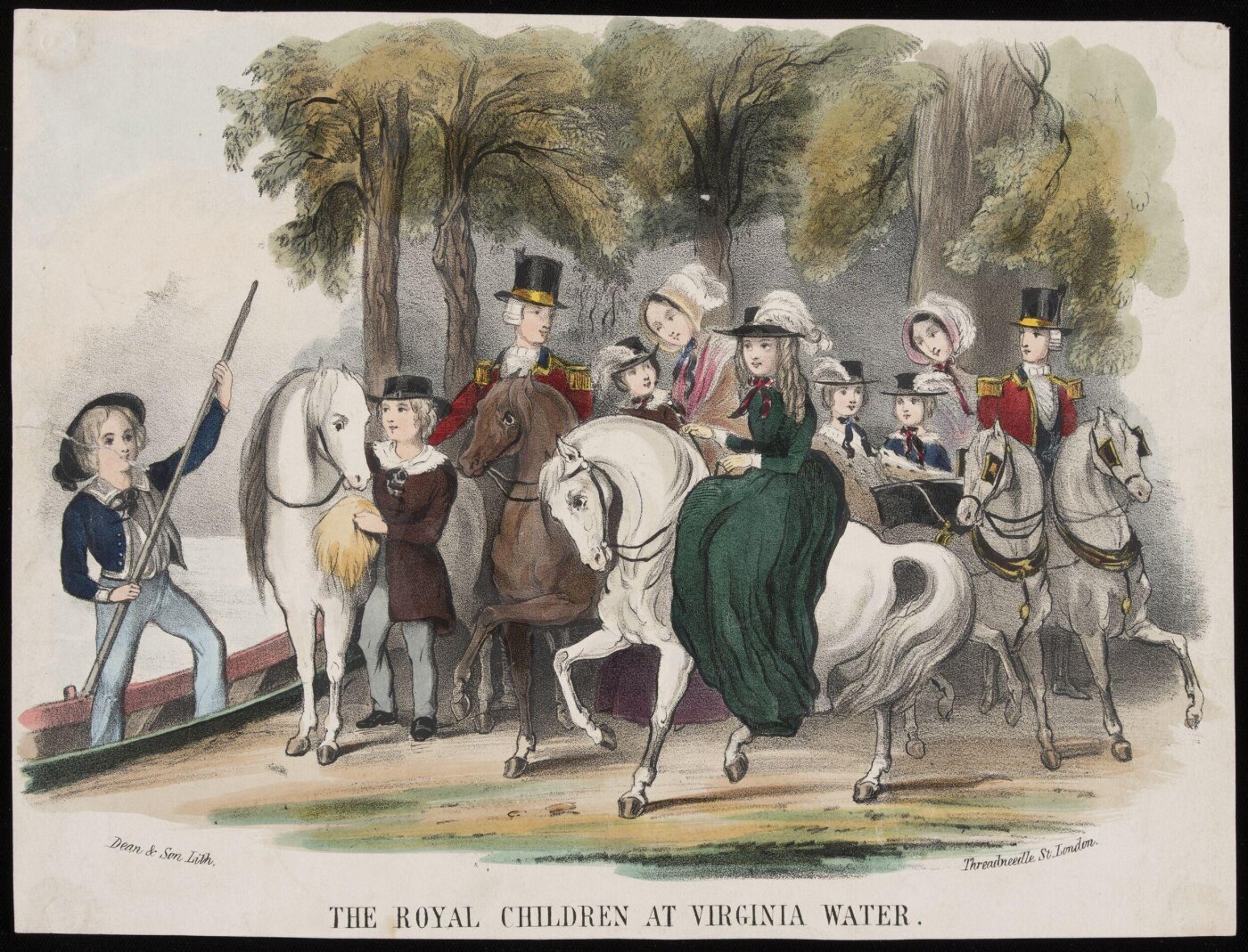 Unknown, The Royal Children at Virginia Water
